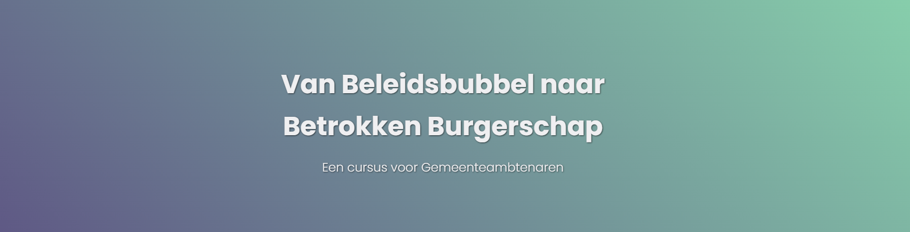 Project 2 landingspagina BIAwerkplaats cursus onderdeel van de vereniging deBuurtassistenten in oprichting